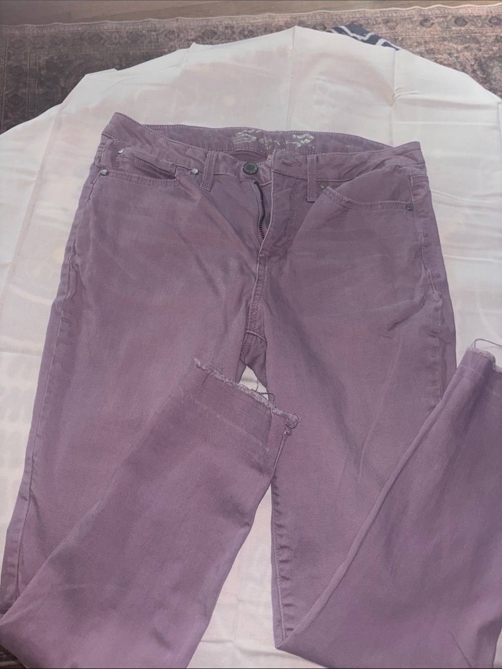 Seven7 Lavender Skinny Stretch Jeans